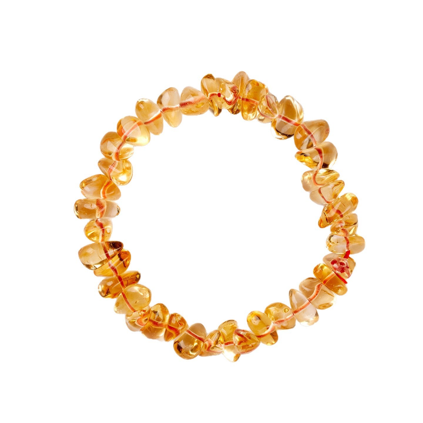 Natural Yellow Crystal Fragment Bracelet - Wealth Attraction & Positive Energy Charm for Women