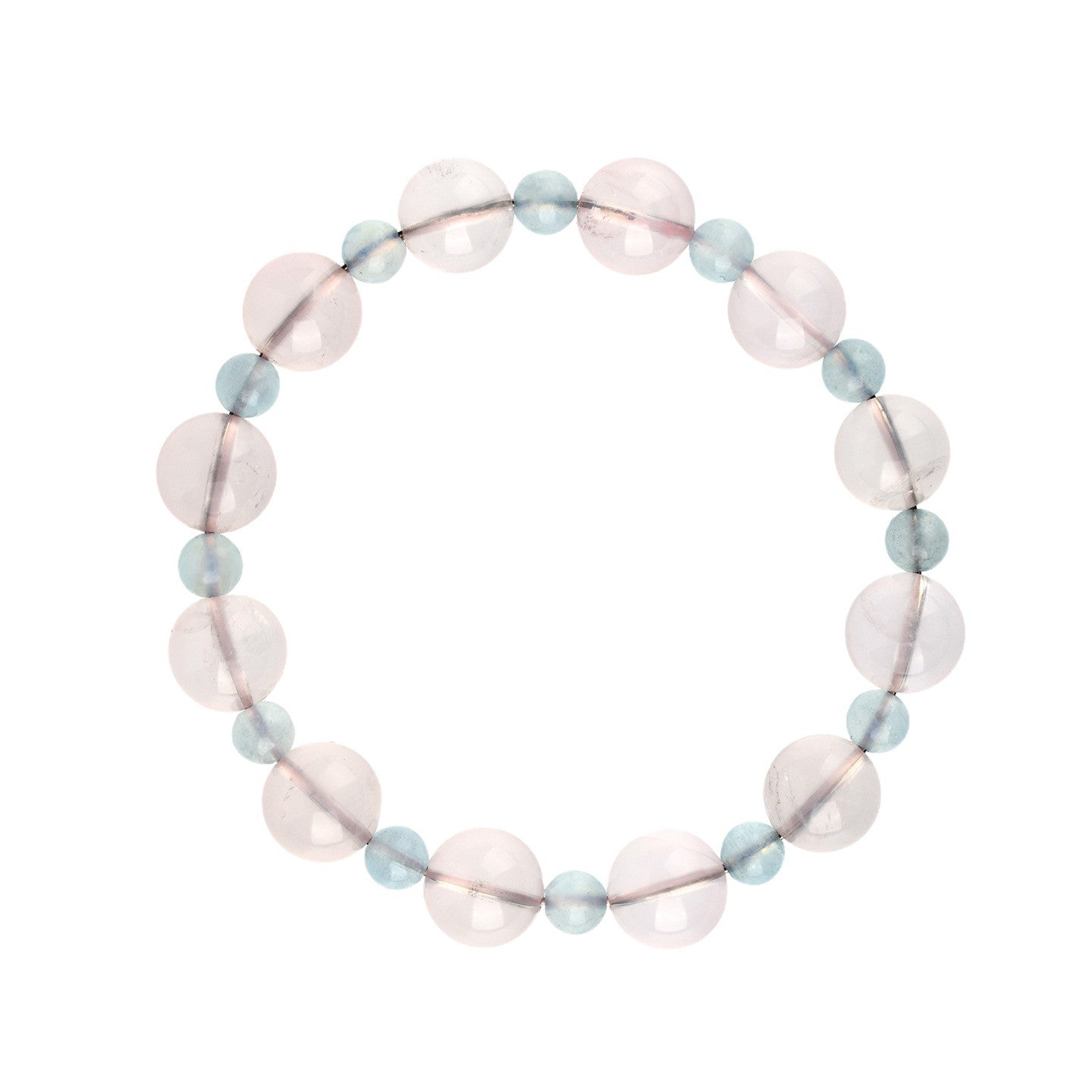 Natural Starlight Pink Aquamarine Bracelet | Love Harmony Crystal Jewelry for Women