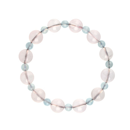 Natural Starlight Pink Aquamarine Bracelet | Love Harmony Crystal Jewelry for Women