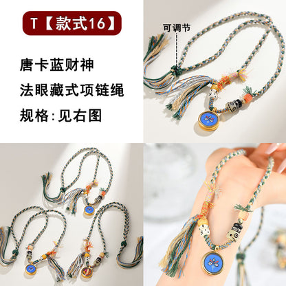 Antique Buddhist Prayer Beads Necklace with Agarwood and Red Sandalwood - Spiritual Meditation Accessory