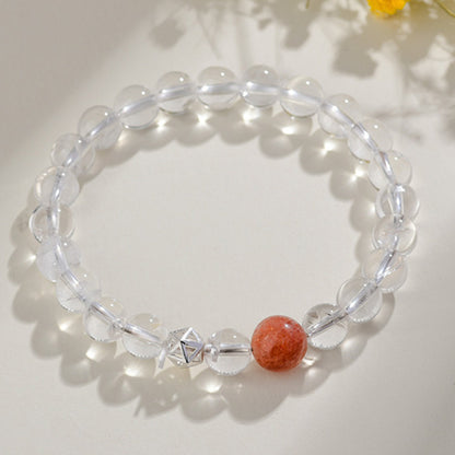 Natural Multi-Gem White Crystal Zodiac Guardian Bracelet｜Energy Stone for Protection & Harmony