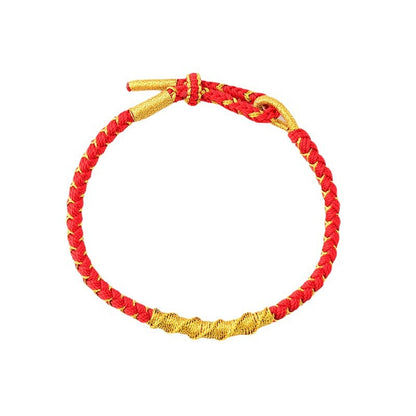 Handwoven Snake Zodiac Red Rope Bracelet for Good Luck and Tai Sui Protection in 2025