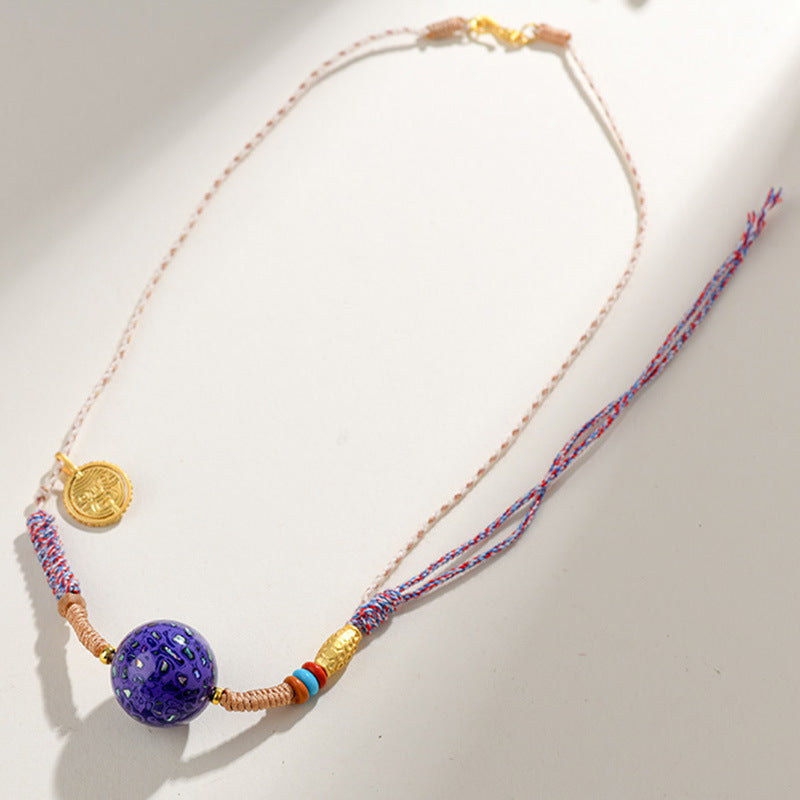 Antique Buddhist Prayer Beads Necklace with Agarwood and Red Sandalwood - Spiritual Meditation Accessory