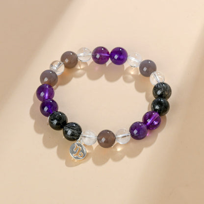 Twelve Constellations Natural Crystal Bracelet｜Spiritual Fortune & Cosmic Protection Jewelry