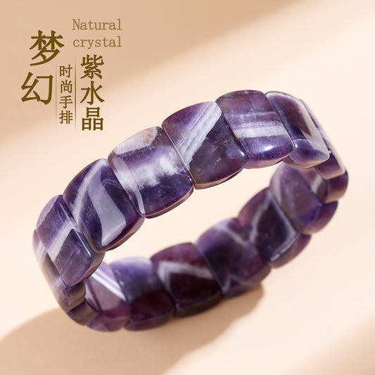 Dream Amethyst Crystal Bracelet for Love and Spiritual Harmony | Natural Stone Jewelry