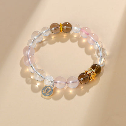 Twelve Constellations Natural Crystal Bracelet｜Spiritual Fortune & Cosmic Protection Jewelry