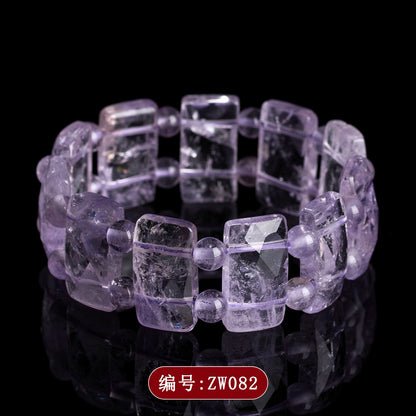 Lavender Amethyst Crystal Bracelet | Spiritual Elegance for Women