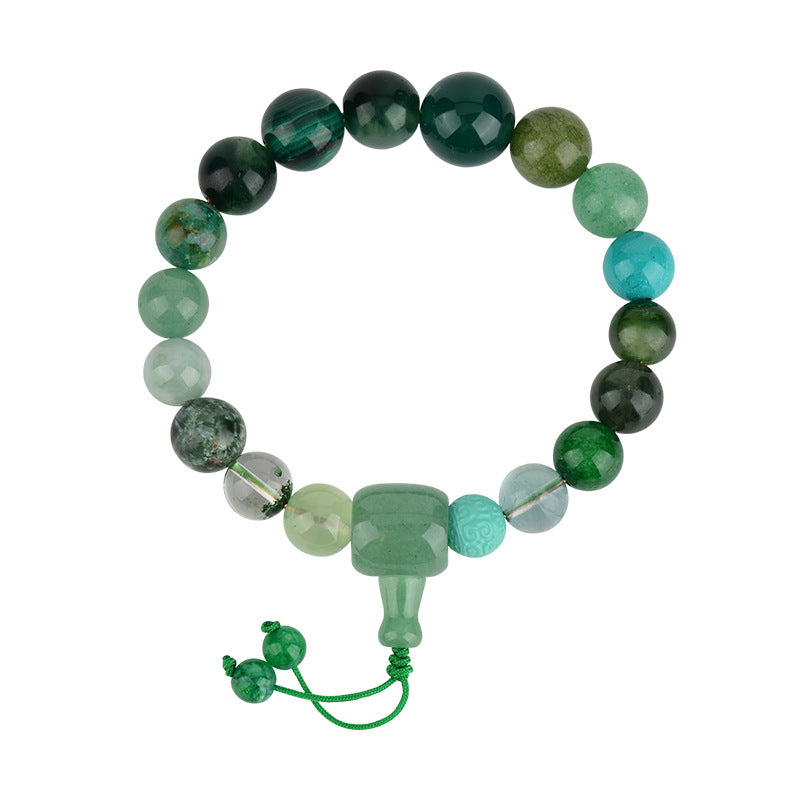 Eighteen Seeds Crystal Five Elements Bracelet - Wood Energy Balance for Men & Women