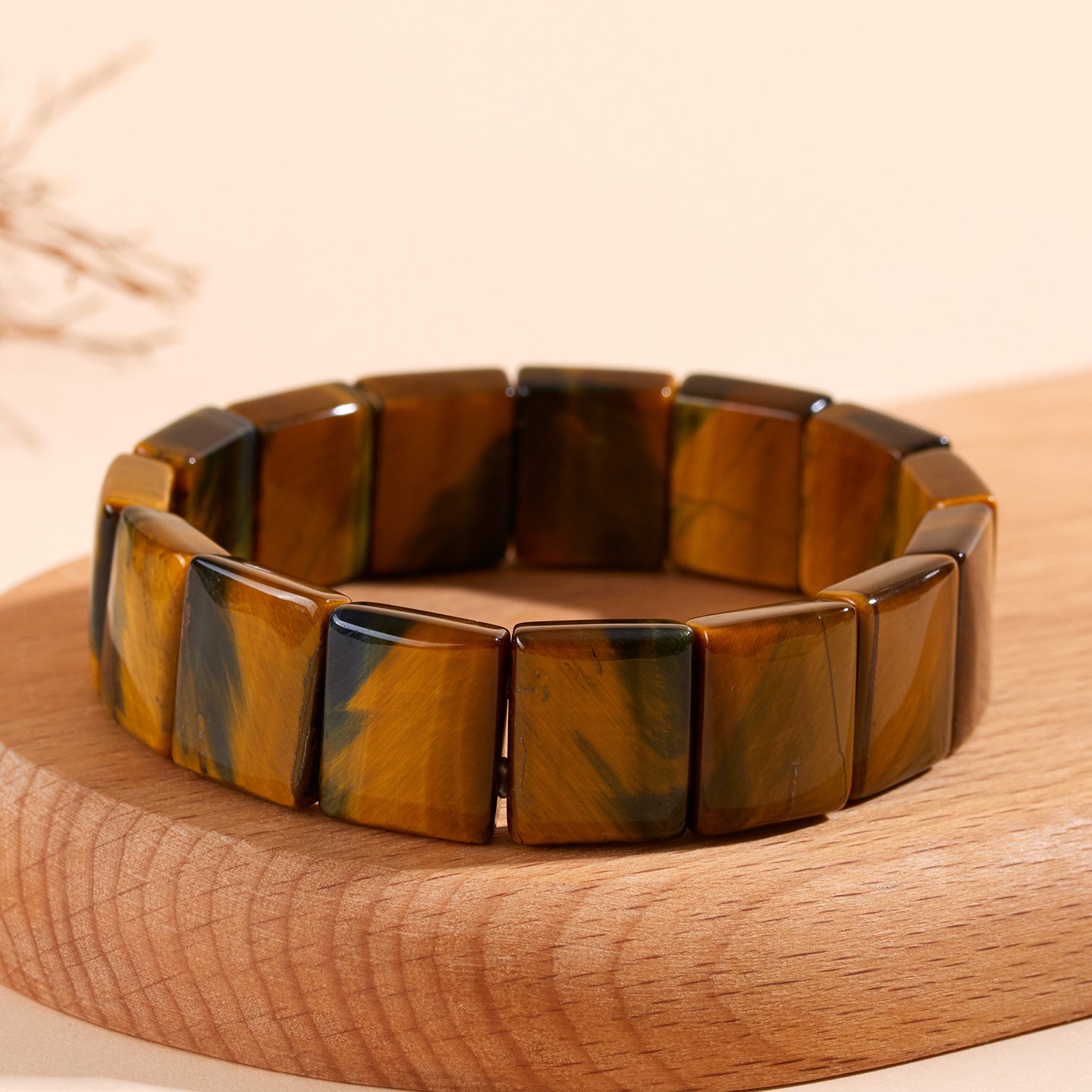 Natural Yellow Tiger Eye Stone Bracelet - Mystical Protection and Wealth Attraction Unisex Jewelry