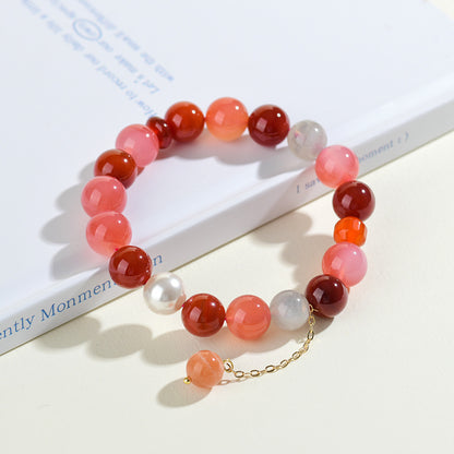 Nanhong Agate Sagittarius Zodiac Bracelet | Spiritual Protection & Adventure Luck Charm