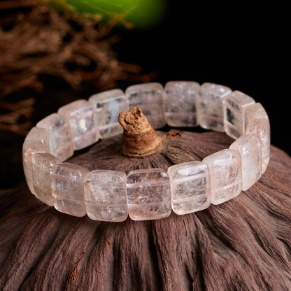 Natural Crystal Powder Handmade Bracelet - Women's Lucky Charm Fashion Energy
