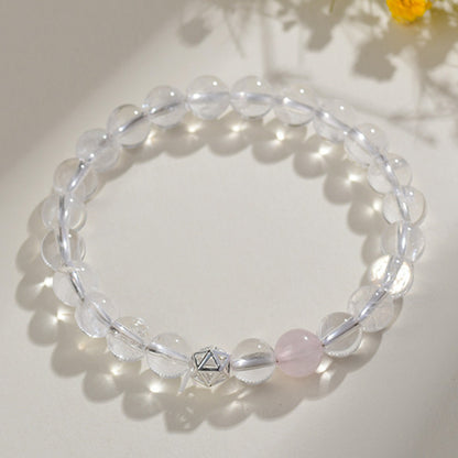 Natural Multi-Gem White Crystal Zodiac Guardian Bracelet｜Energy Stone for Protection & Harmony