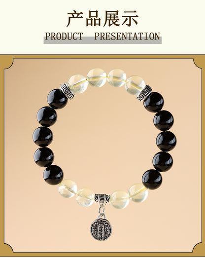 Five Elements Wealth God Crystal Bracelet | Balance Energy & Attract Prosperity