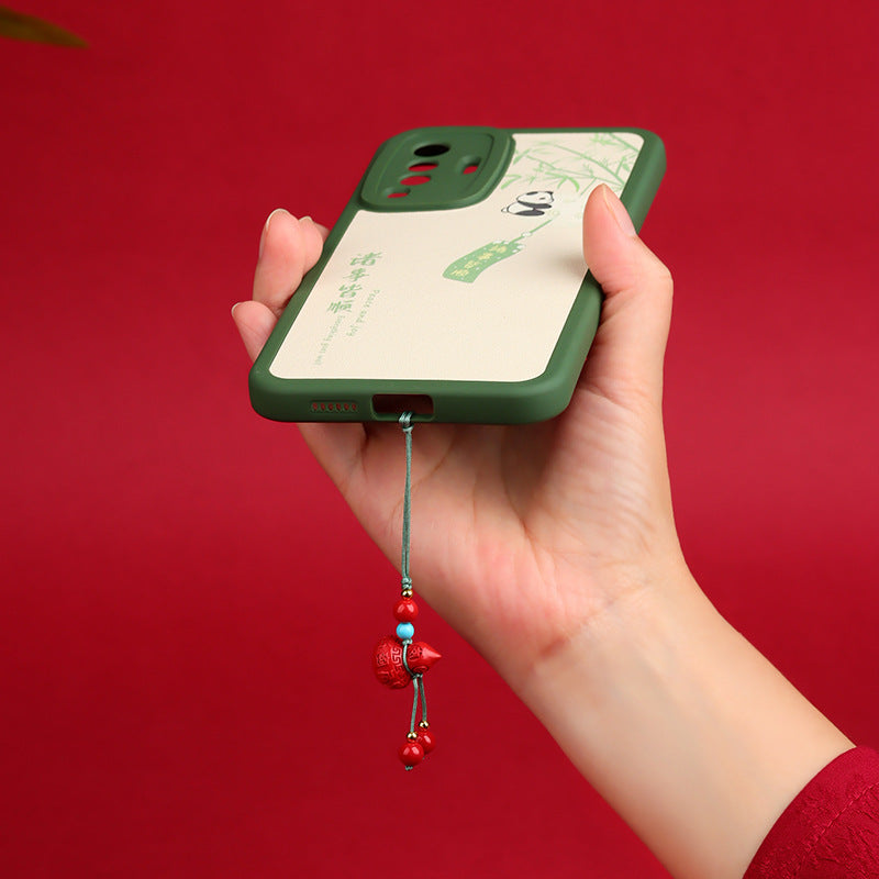 Natural High-Content Cinnabar Fortune Gourd Pendant - Wealth & Protection Amulet