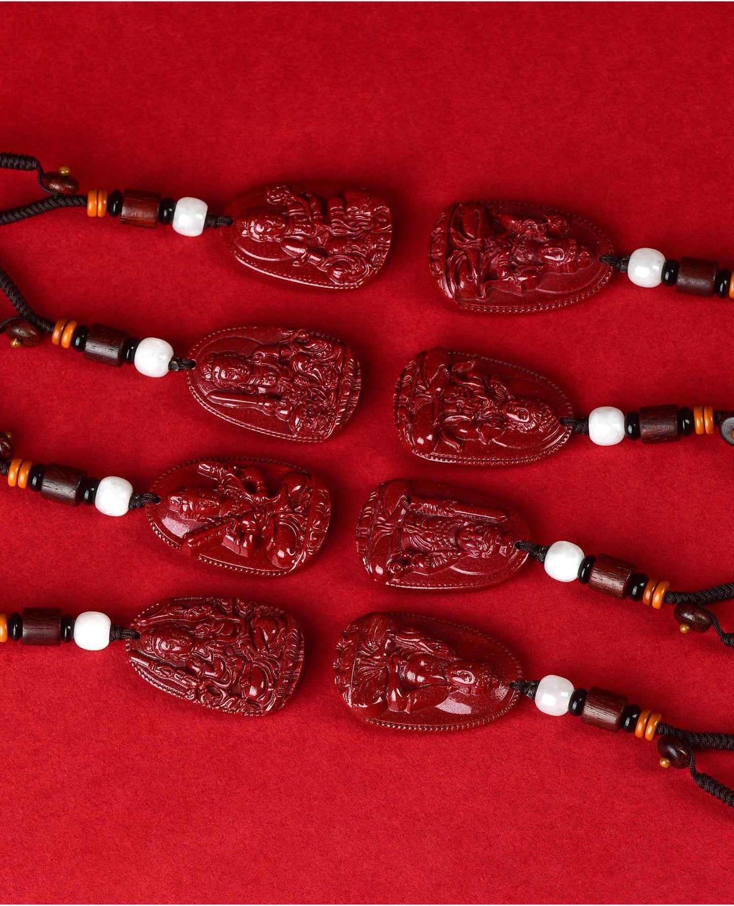 Natural Purple Gold Cinnabar Zodiac Deities Keychain - Spiritual Guardian & Fortune Talisman