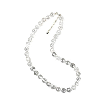 Natural White Crystal Collarbone Necklace｜Spiritual Purification & Elegance Energy Jewelry