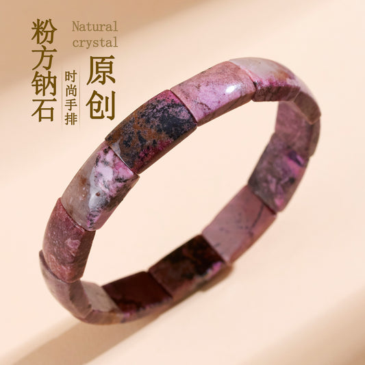 Natural Sodalite Crystal Irregular Bracelet | Elegant Women's Spiritual Jewelry for Harmony and Luck