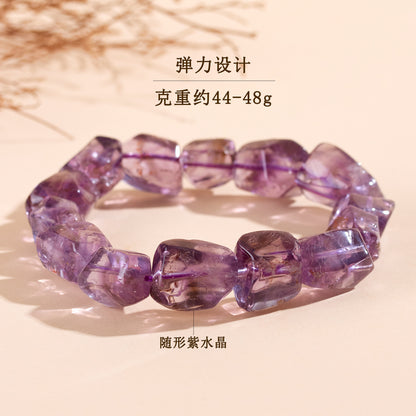 Natural Amethyst Crystal Bracelet | Love & Spiritual Energy Stone for Women