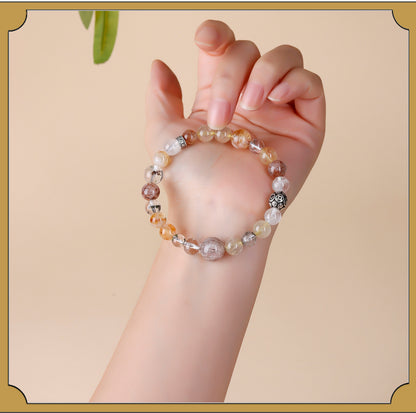Five Elements Crystal Bracelet - Natural Gemstone Balance for Women