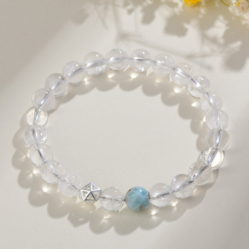 Natural Multi-Gem White Crystal Zodiac Guardian Bracelet｜Energy Stone for Protection & Harmony