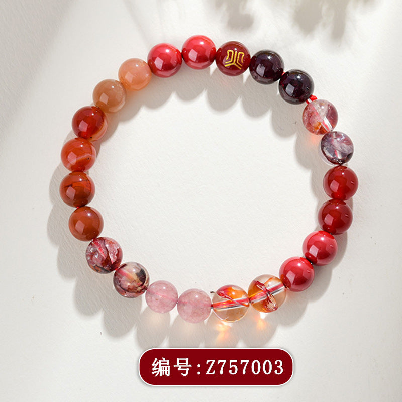 Five Elements Multi-Treasure Crystal Bracelet | Balance Energy Luck Protection Unisex Couple