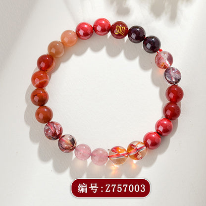 Five Elements Multi-Treasure Crystal Bracelet | Balance Energy Luck Protection Unisex Couple