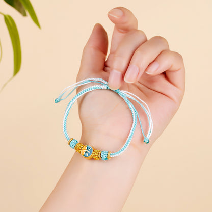 Five Elements Harmony Woven Bracelet | Balance Energy for Couples & Good Fortune