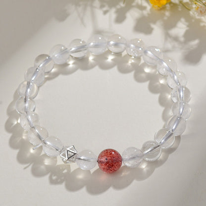 Natural Multi-Gem White Crystal Zodiac Guardian Bracelet｜Energy Stone for Protection & Harmony
