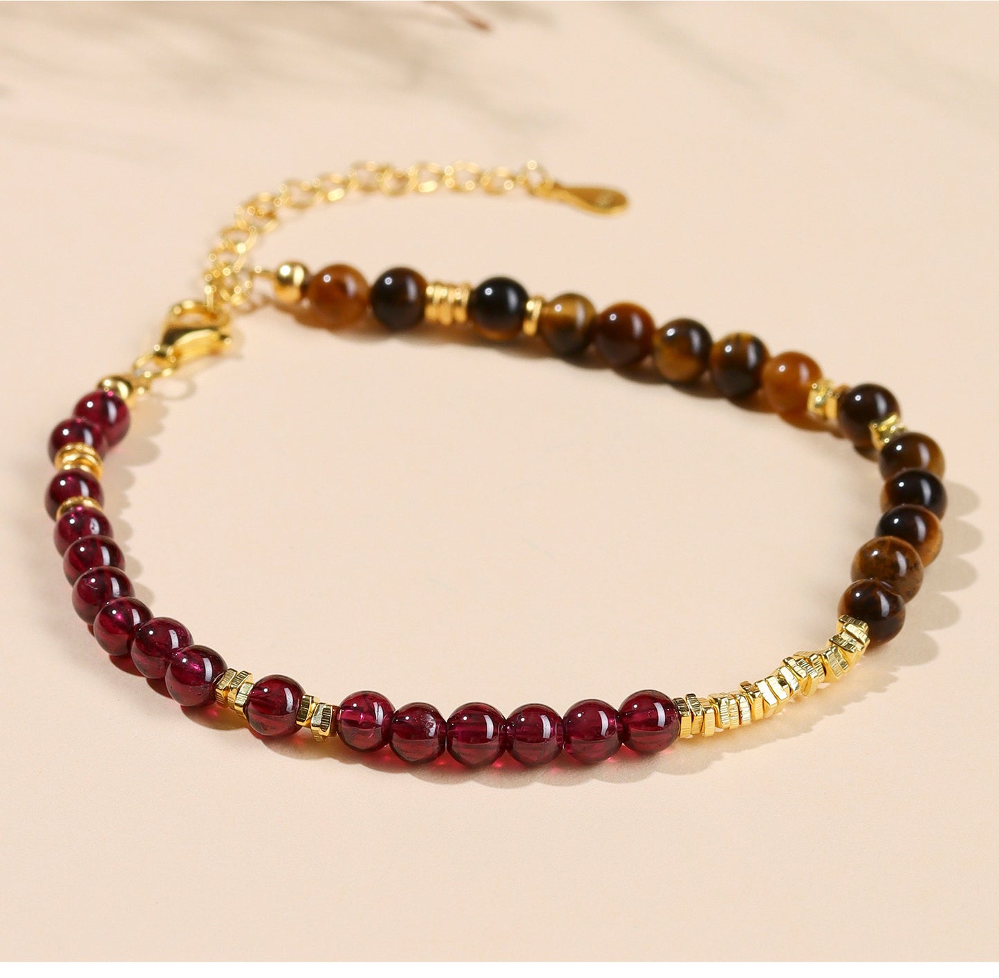 Five Elements Crystal Bracelet with S925 Silver - Balance Energy & Harmony for Women