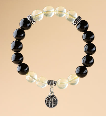 Five Elements Wealth God Crystal Bracelet | Balance Energy & Attract Prosperity