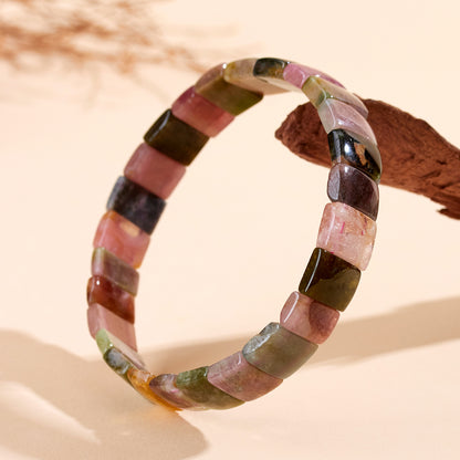 Natural Crystal Tourmaline Bracelet | Wealth Stone for Women's Fashion & Spiritual Energy
