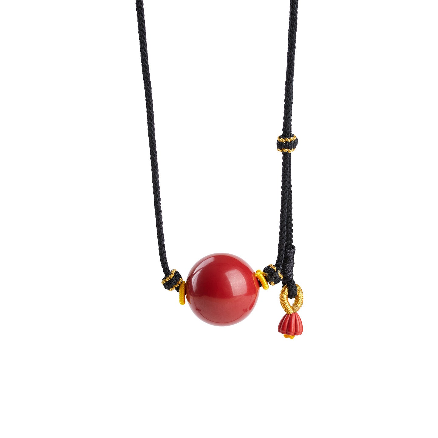 Imperial Red Cinnabar Collarbone Necklace | Natural Protection & Elegance for Women