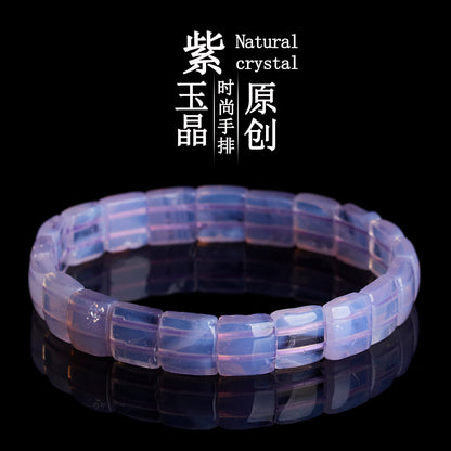 Natural Amethyst Crystal Bracelet for Women | Spiritual Protection & Wealth Attraction