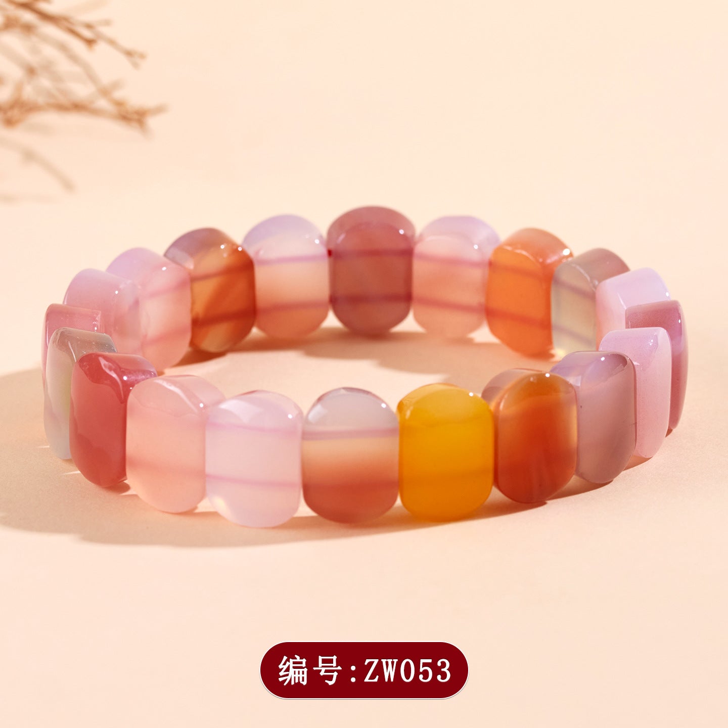 Natural Crystal Salt Source Agate Bracelet | Candy Color Girl Style for Purification & Good Fortune