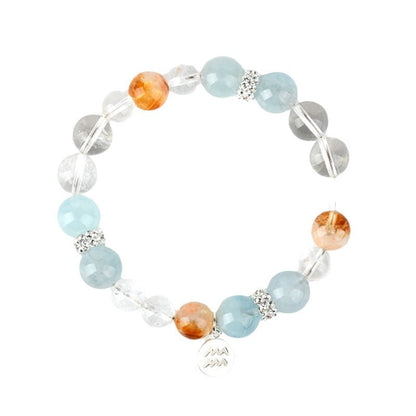 Twelve Constellations Natural Crystal Bracelet｜Spiritual Fortune & Cosmic Protection Jewelry