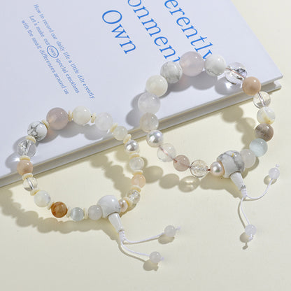 Eighteen Seeds Crystal Five Elements Harmony Bracelet for Couples - Balance and Fortune