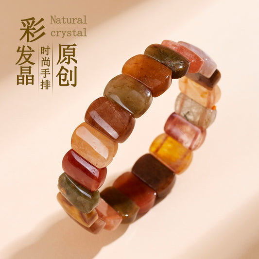 Natural Crystal Colorful Handmade Bracelet | Spiritual Energy & Fashion Accessory for Women