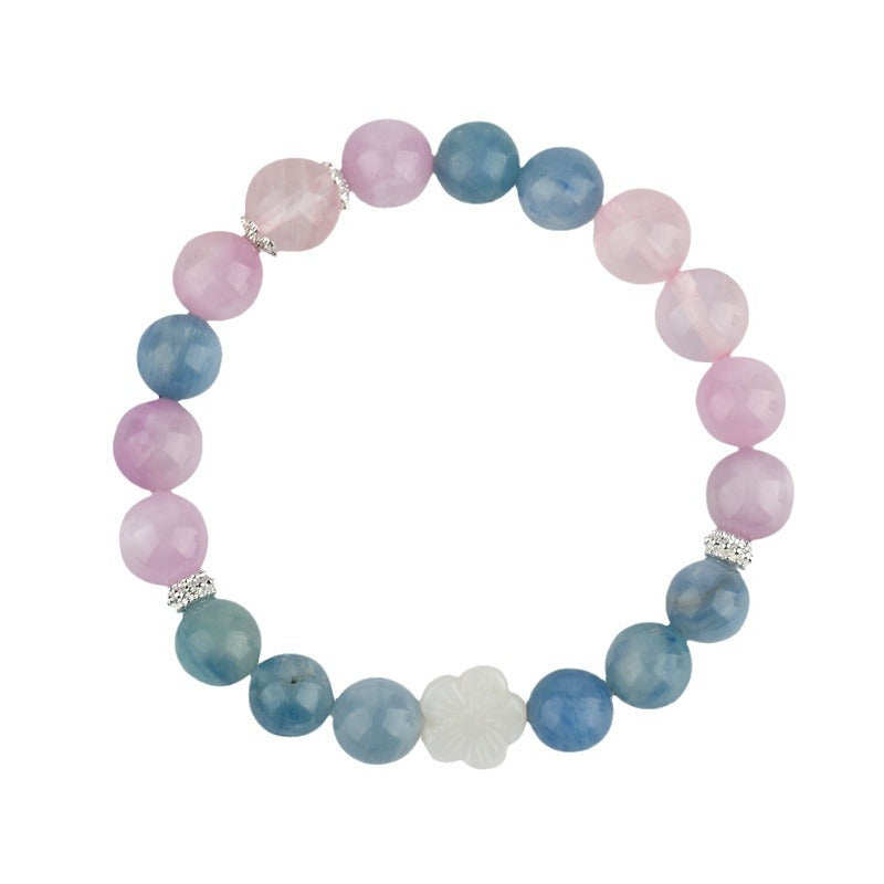 Natural Kyanite Libra Crystal Bracelet | Harmony Romance Zodiac Gift for Friends