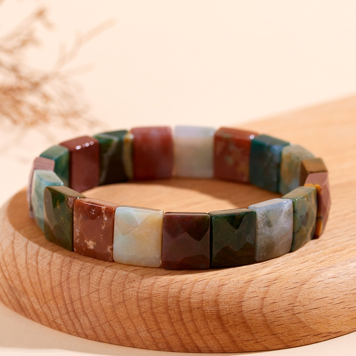 Natural Ocean Chalcedony Bracelet with Wangfu Stone - Wealth and Fortune Women's Spiritual Jewelry