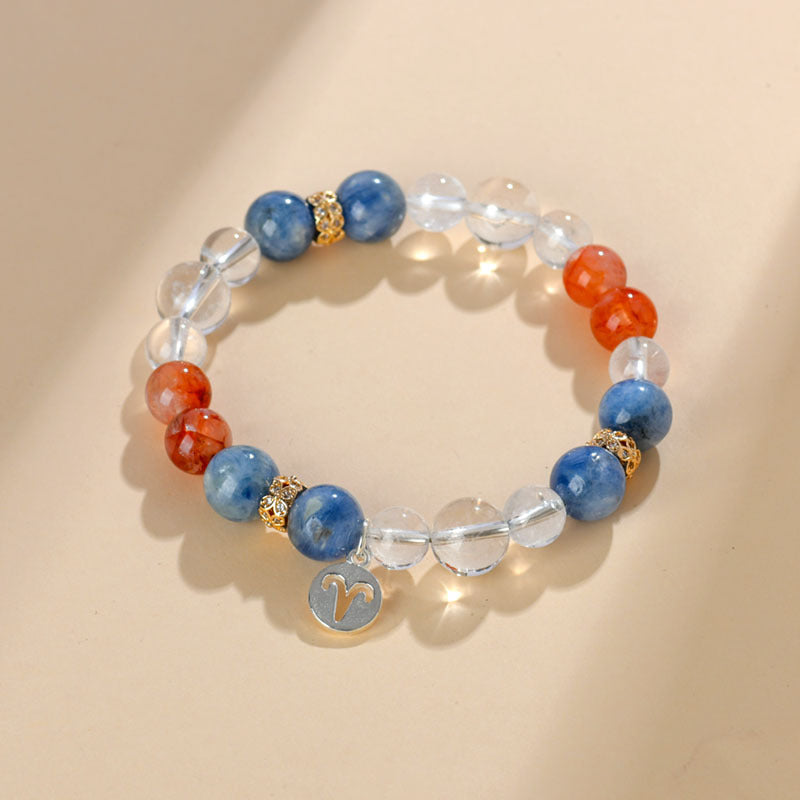 Twelve Constellations Natural Crystal Bracelet｜Spiritual Fortune & Cosmic Protection Jewelry